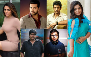 aksharagowda, jayam ravi, gouri kishan, imman, gautham karthik, d imman